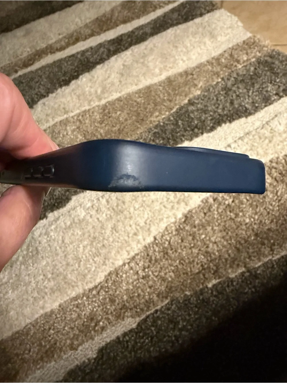 Apple Blue MagSafe-Compatible Clear Back Phone Case
